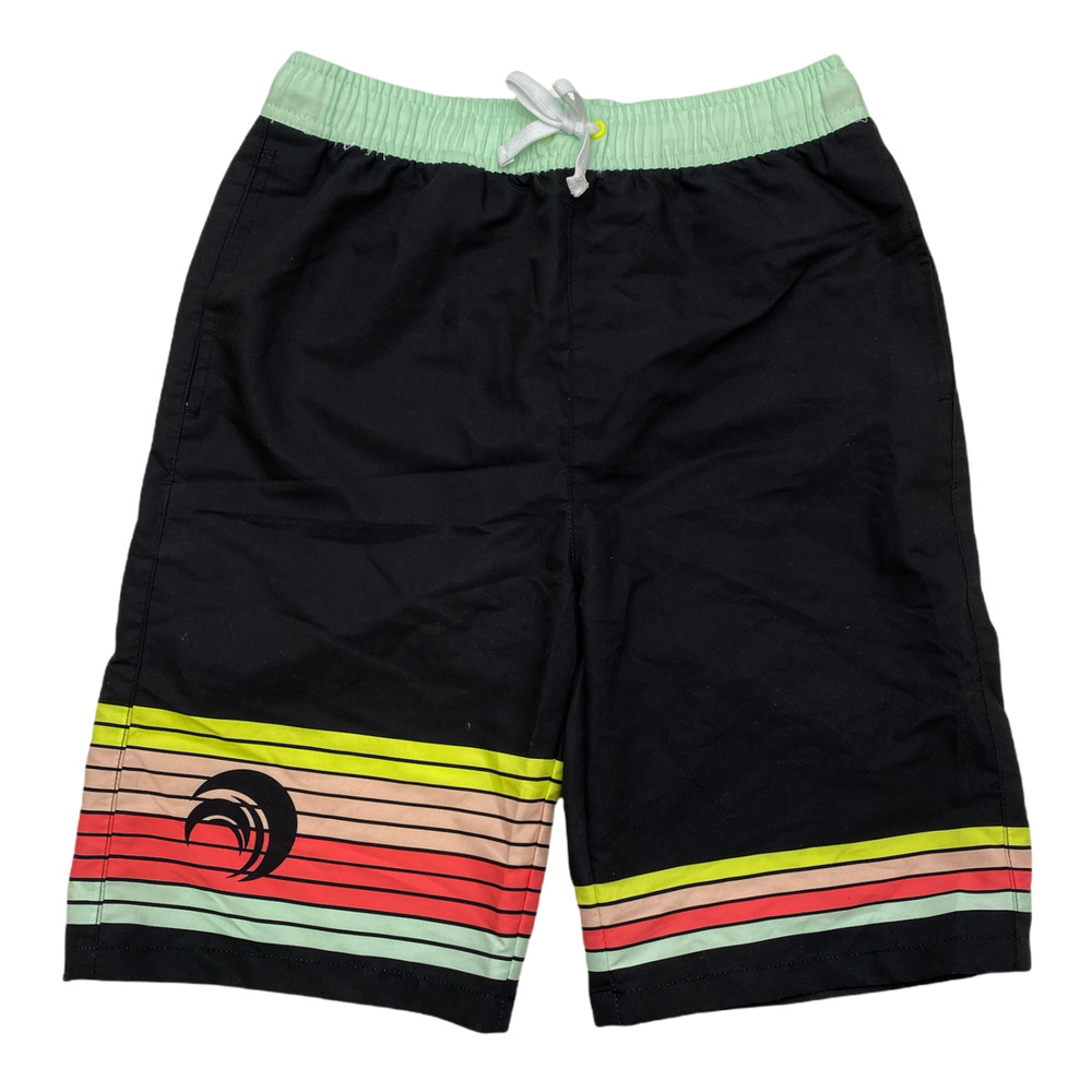 NWT Kidpik Boy's Striped UPF30+ Swim Trunks Size XXL (16)